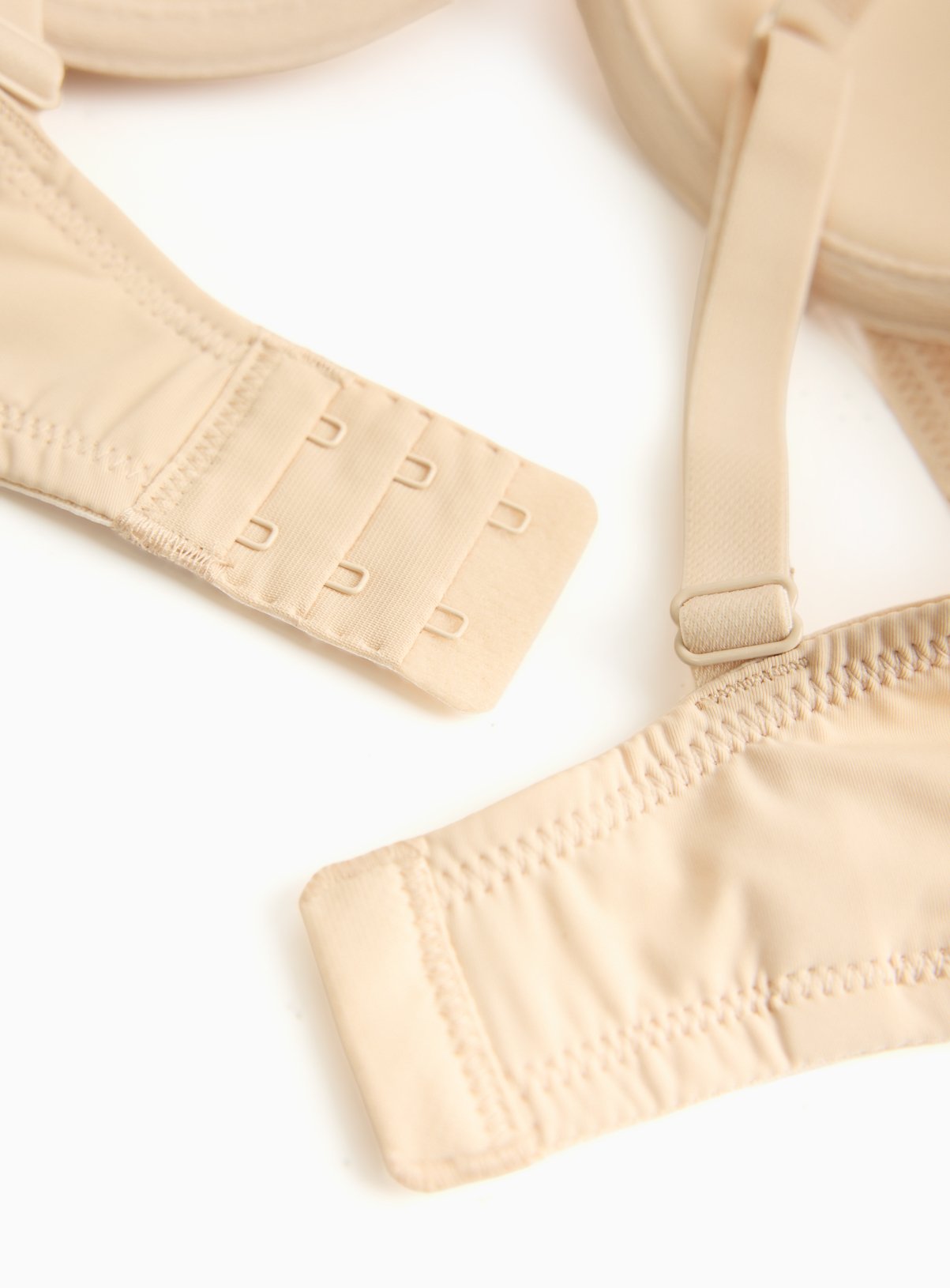 Ivory & Nude Mesh Stripe Padded T-Shirt Bra 2 Pack  34E - Image 4 thumbnail